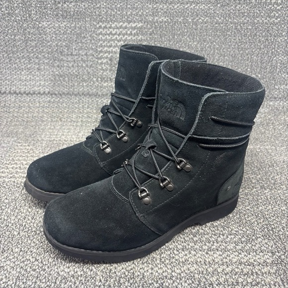 The North Face Shoes - The North Face Ballard Lace II Black Suede Winter Boots Women's Size 9